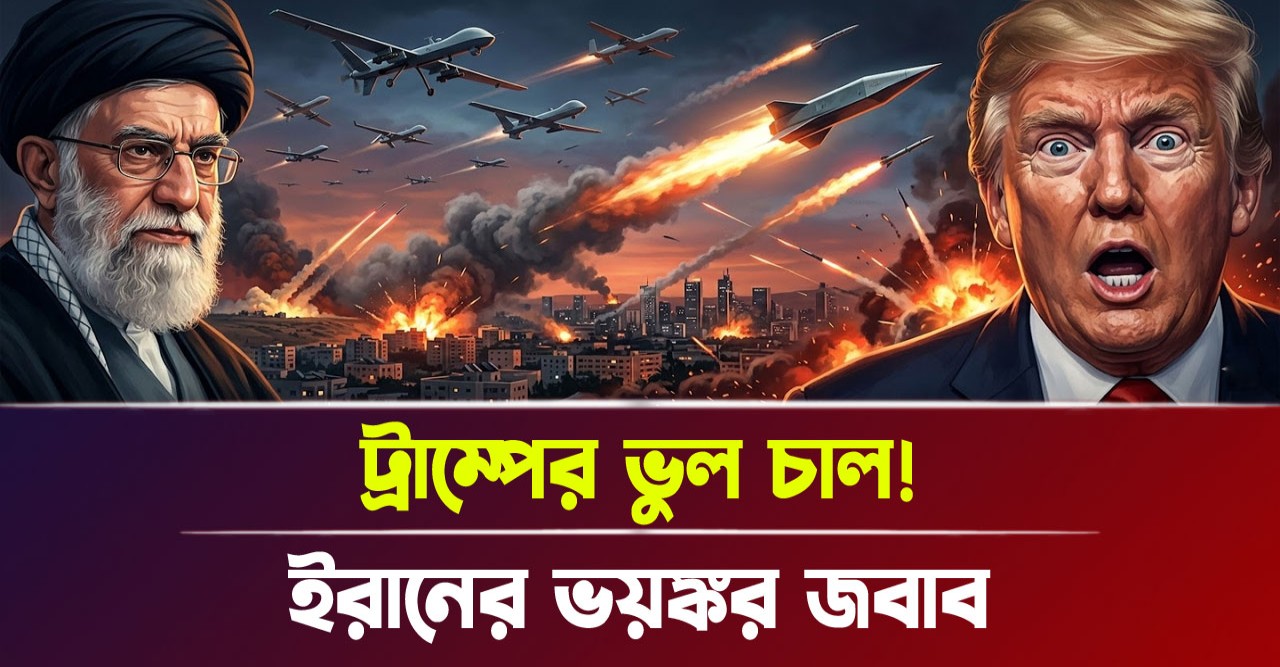 ইরানের বিধ্বংসী ড্রোন হামলায় দিশেহারা ট্রাম্প প্রশাসন ও ইসরাইল!