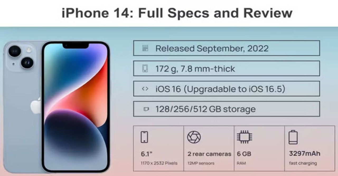iPhone 14: এক নজর ফোনের স্পেসিফিকেশন এবং দামে