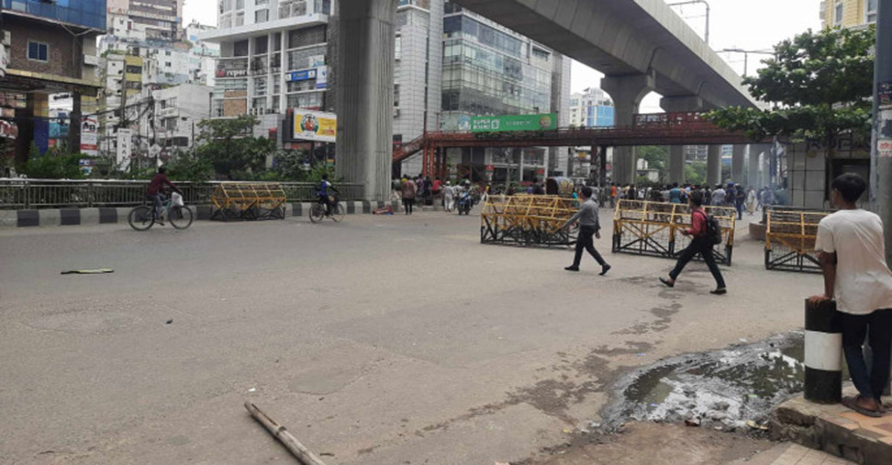 রাজধানীর বাংলামোটরে সংঘর্ষ, গুলি: উত্তেজনার কেন্দ্রবিন্দু