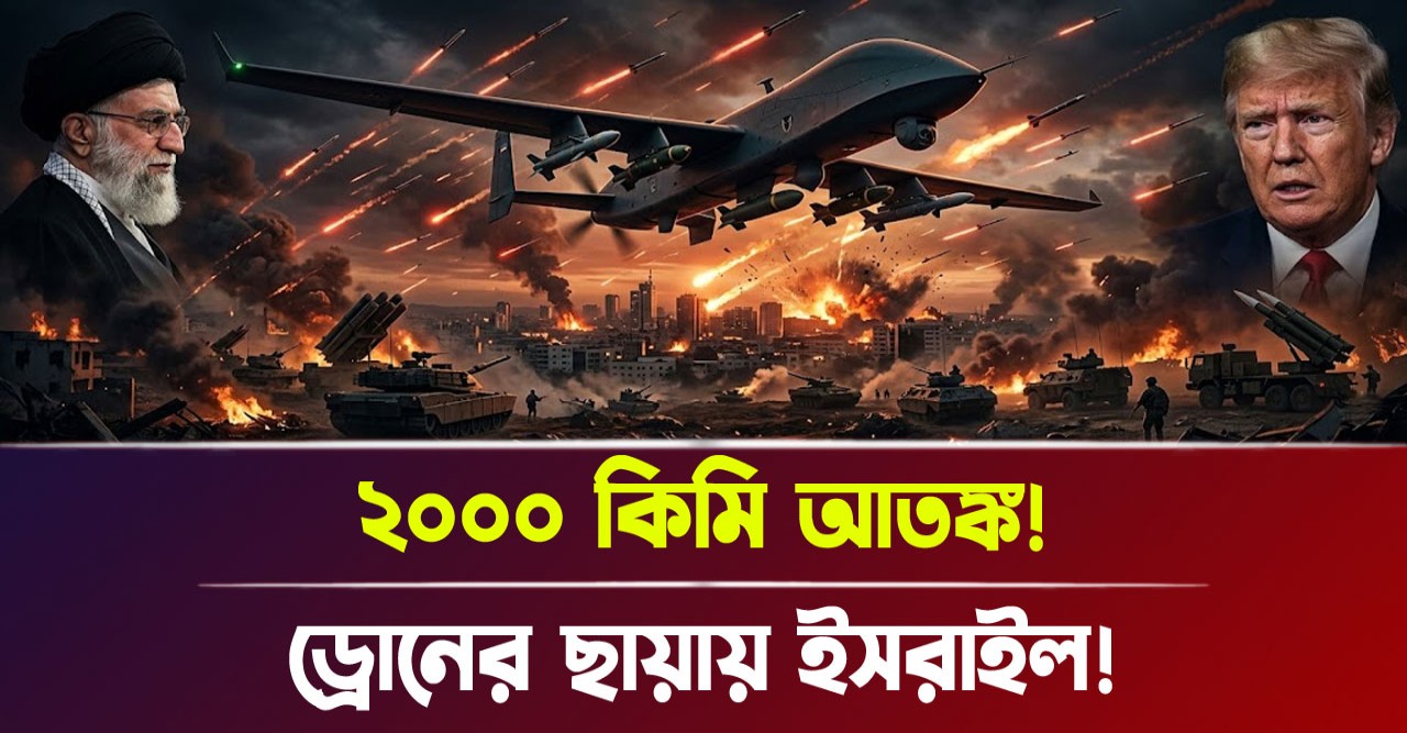 ইসরায়েল কি মানচিত্র থেকে মুছে যাবে? ইরানের নতুন ‘মোহাজের-১০’ ড্রোনের পাল্লায় এখন পুরো তেল আবিব, পেন্টাগনের সব ডিফেন্স সিস্টেম কি অকেজো?